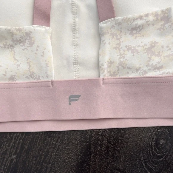 Fabletics Rust and White Sports Bras - Picture 3 of 4